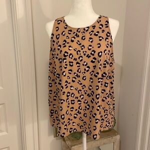 Leopard print tank top